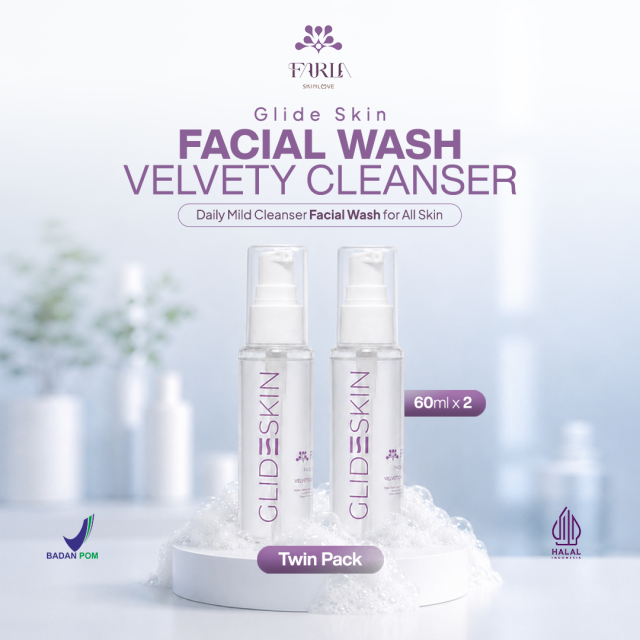 [TWIN PACK] Farla Skinlove - Glide Skin Facial Wash Velvety Cleanser 60ml 2 PCS